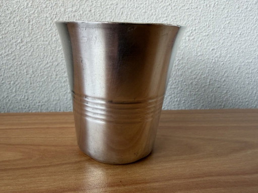 Christofle Gallia versilberter Art-Deco-Becher