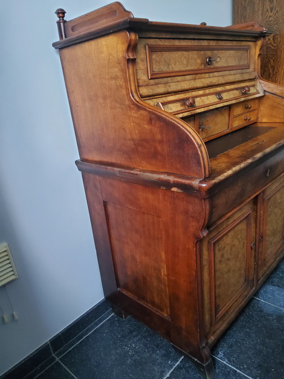 Image 1 of Secretaire in radica di noce Biedemeier