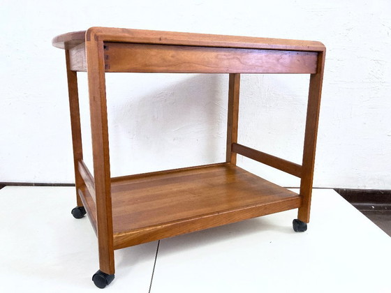 Image 1 of Carrello bar in teak di Aksel Kjersgaard design danese anni '60