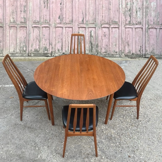 Tavolo in teak massiccio di Peter Hvidt per Soborg, 1956, Peter Hivdt, Tavoli da pranzo, Legno, Marrone (foto 8 di 9)