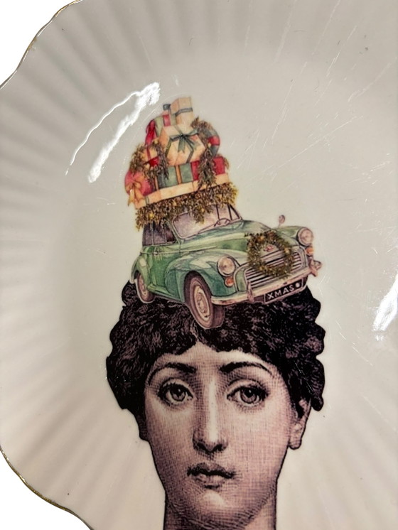 Image 1 of Vintage Wandbord – Decoratief Bord – Handgemaakt