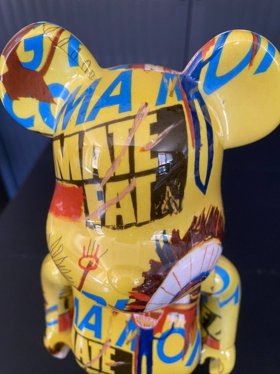 Image 1 of Bearbrick Andy Warhol x Jean Michel Basquiat N3 400% + 100% Medicom Spielzeug