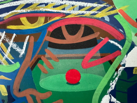 Image 1 of Thomas van der Linden - Mixed media collage on canvas