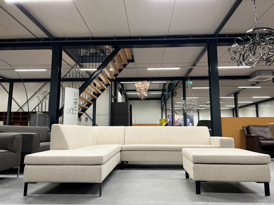 Image 1 of Divano angolare Gelderland 7610 con sgabello in tessuto Clara