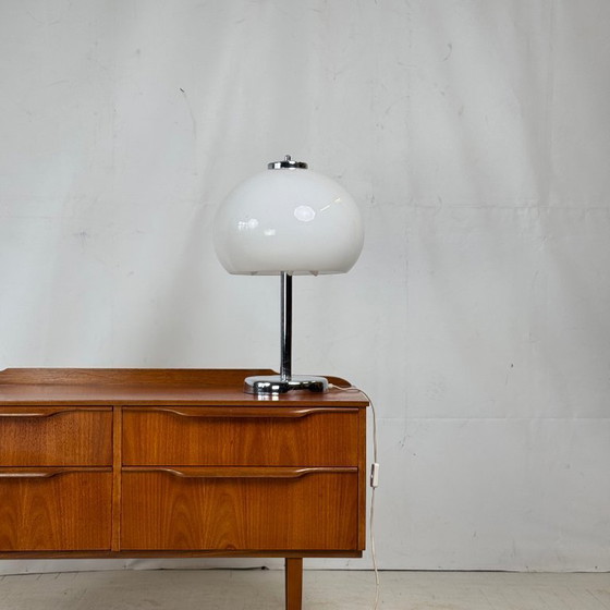 Image 1 of Szarvasi White Table Lamp, 1960s