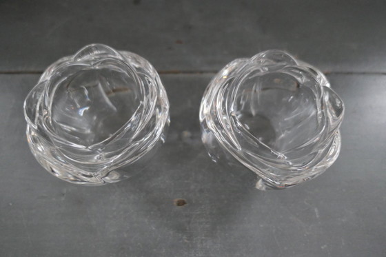 Image 1 of Candeliere Adria in cristallo al piombo 24% 2 x Rosa