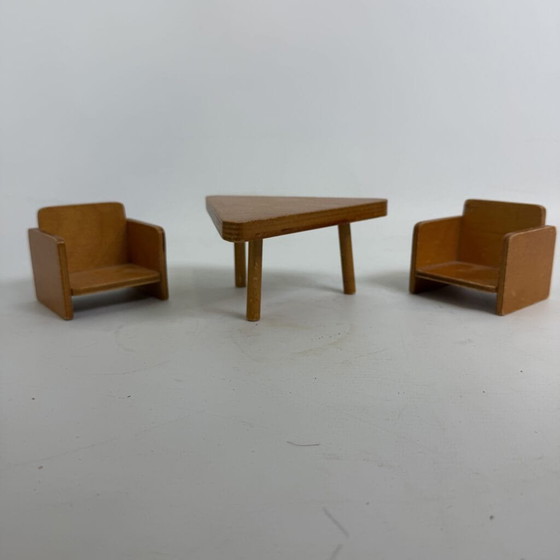 Mid-century modern miniature furniture set from the Soviet Union – Decorative Objects, Wood (photo 3 of 15)