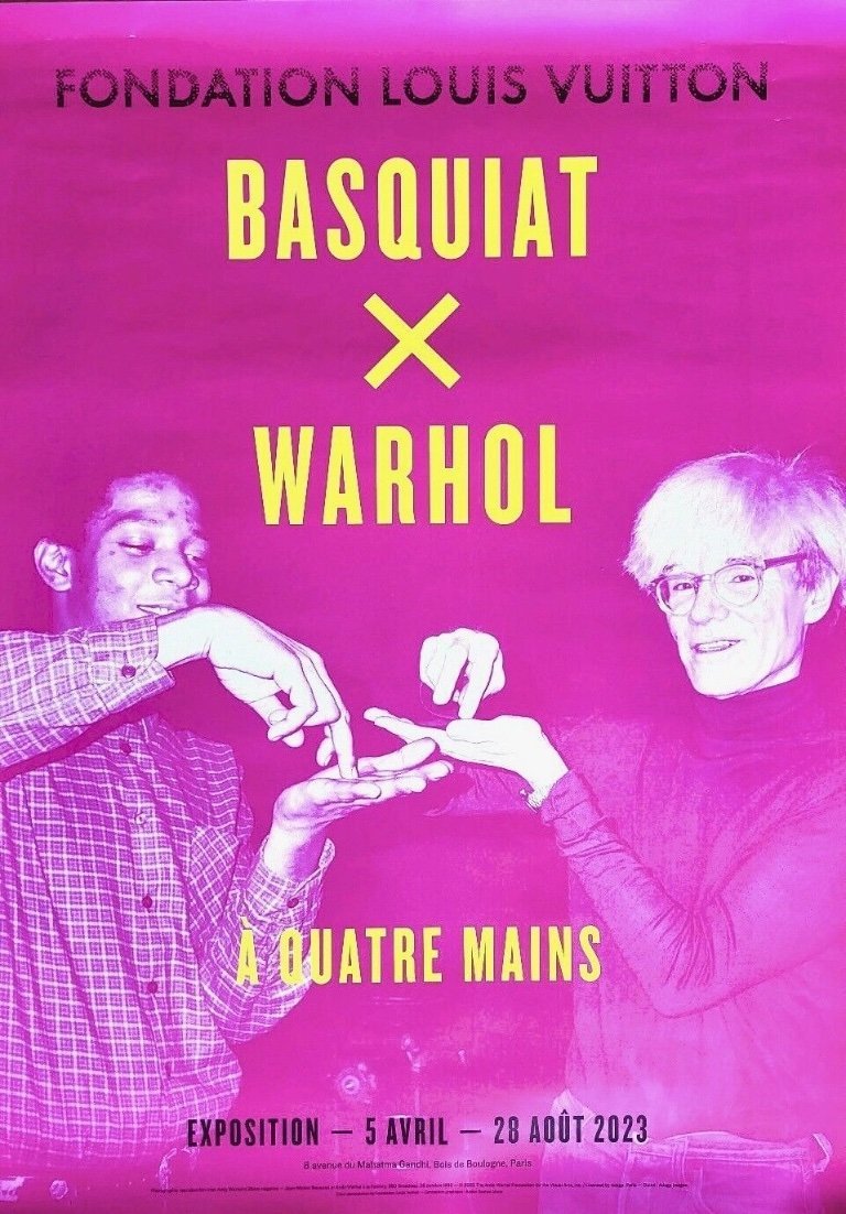 Basquiat ✖️ Warhol  Louis Vuitton Warhol and Basquiat exhibition at the Fondation Louis Vuitton