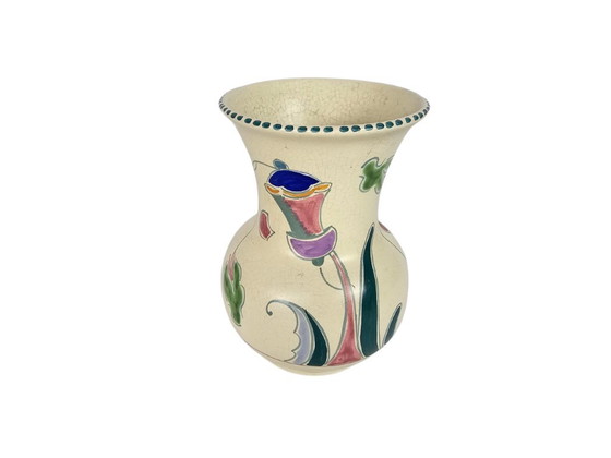 Image 1 of Ceramica Honiton - Devon - 'Eaton' - Made in England - Smalto opaco - Dipinto a mano - Anni '50