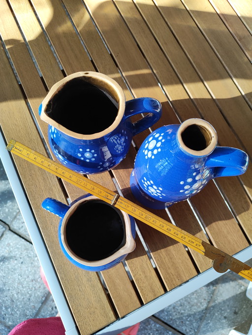 Set "Flowers" Rustic German Landhouse, DDR, Retro