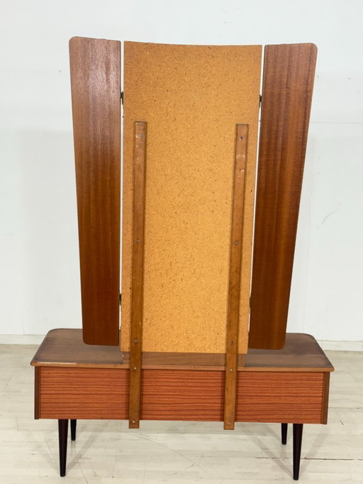 Zeer mooie vintage spiegelkast / ladekast / halkast / halkast / slaapkamerkast