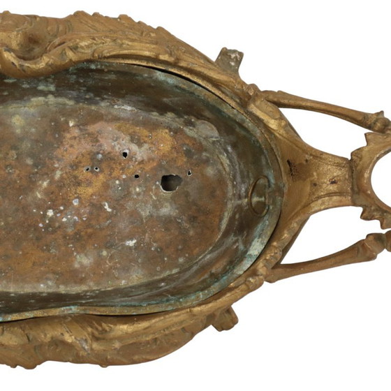 Rococo Stijl Jardinière Bloembak Goudkleurig Begin 20ste Eeuw – Plantenbak, Metal (photo 11 of 17)
