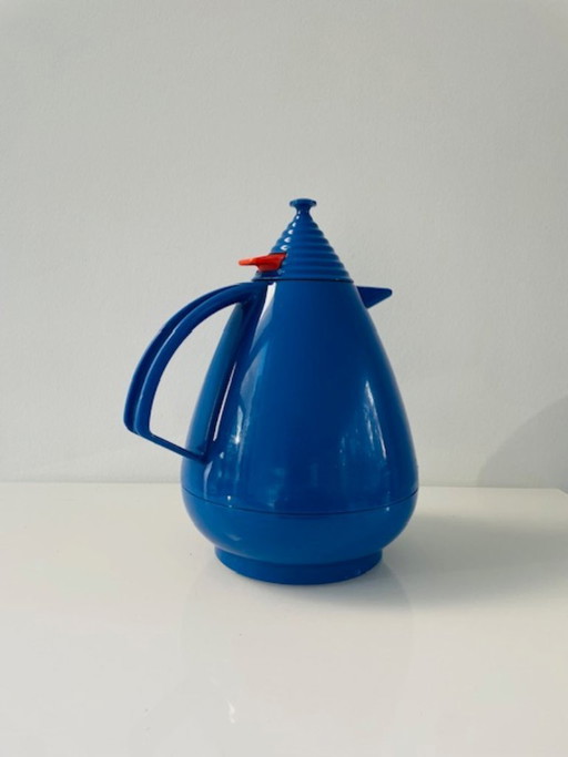 Bouteille isotherme vintage Leifheit Vivatherm bleue Memphis
