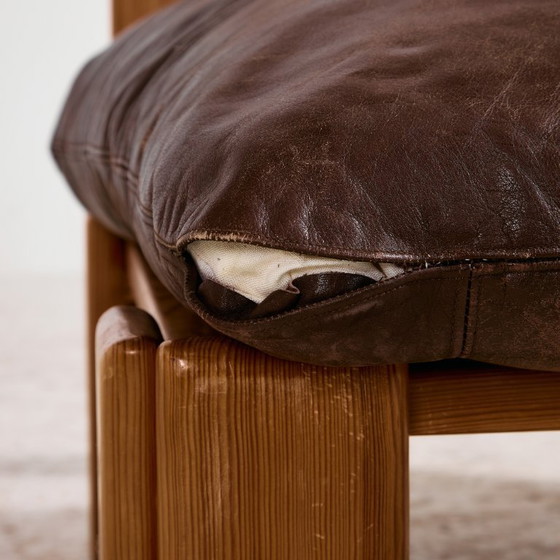 Image 1 of MK8962 Leren bankstel, set van 5