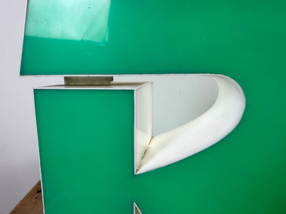 Lettre R lumineuse verte vintage, années 1970 – Objets déco, Plastic (photo 16 of 16)