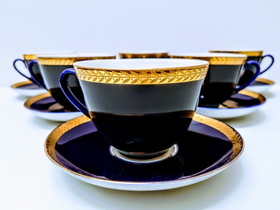 Image 1 of Tea cups with saucers for 6 prs/ Lomonosov LFZ