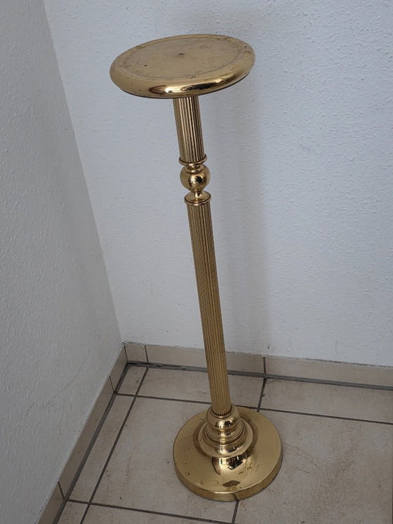 Image 1 of Vintage 3 x Wardrobe Clothes Rack Brass Plant Stand Gold