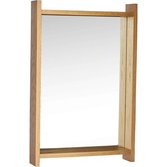 Image 1 of In vendita: specchio Hübsch Forma 40x60 cm, impiallacciato in rovere, nuovo!