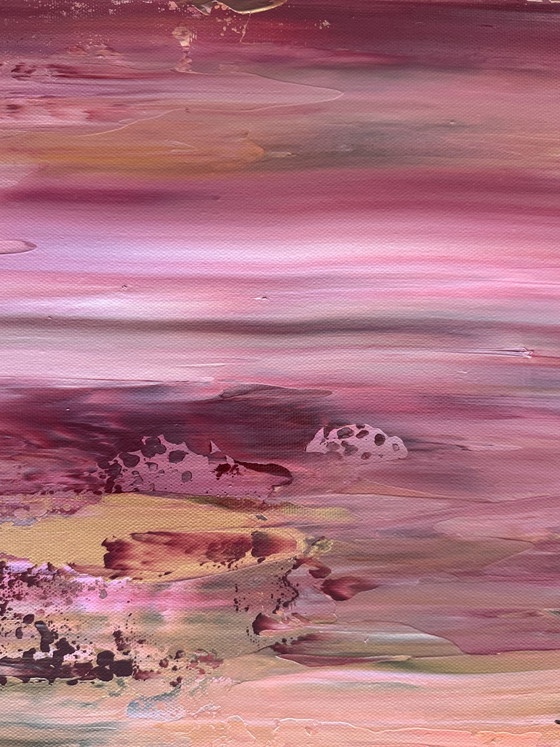 Artwork: Afterglow 100x100x3,8 cm – Paintings & Drawings, Canvas (photo 4 of 7)