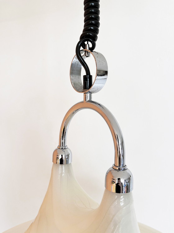 Image 1 of Vintage 1970s Space Age Cristallux Pendelleuchte