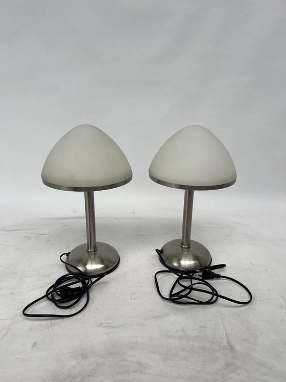 Image 1 of Mushroom table lamp set 
