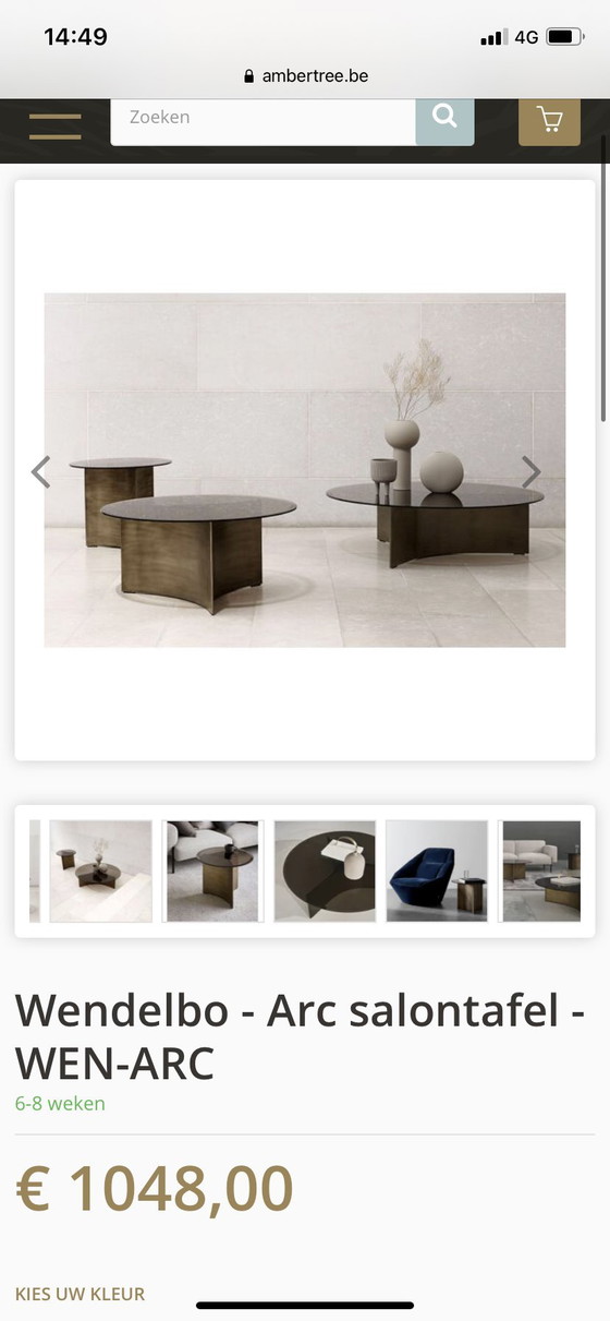 Image 1 of Wendelbo - Tavolini da caffè Arc 2 pezzi