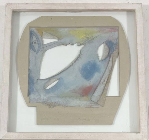 "Portrait" by Paul Antonius - mixed media on paper, 08/94