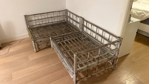 Rotan Bank Tuinset Incl Nieuwe Kussens