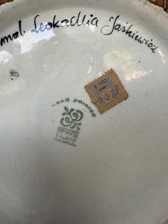Włocławek Fajans – Leokadia Jaśkiewicz – Vaso dipinto a mano alto 1 metro – Oggetti decorativi, Other (photo 4 of 5)
