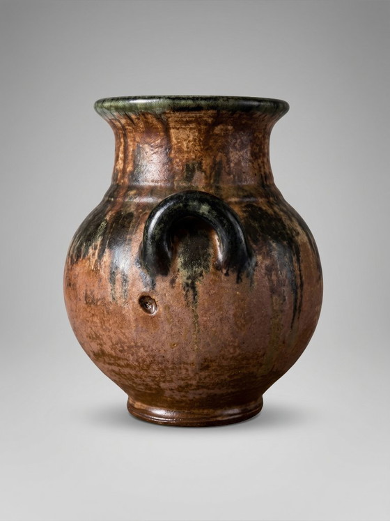 Jarrón de Gres Esmaltado Maurice Pitot – Bélgica – Años 60 – Jarrones, Ceramic (photo 5 of 10)
