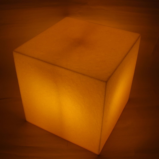 Image 1 of Heico Vintage Cube Lamp - Yellow (1980, Allemagne)