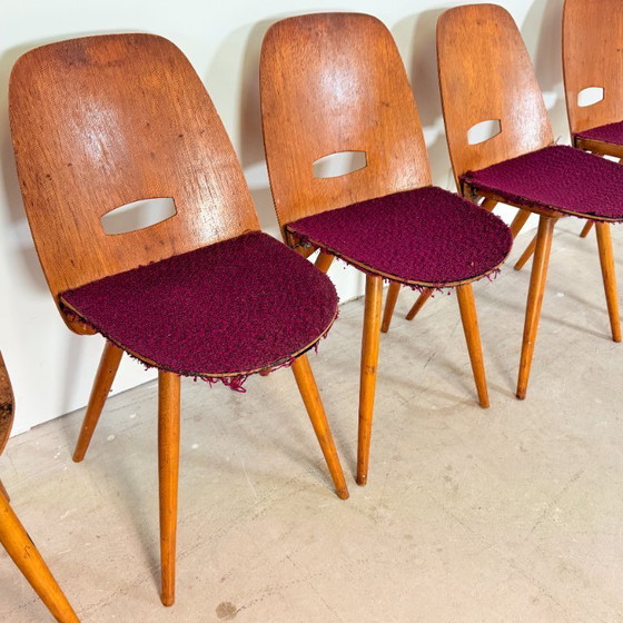 Image 1 of Set di 5 sedie da pranzo vintage – Frantisek Jirak