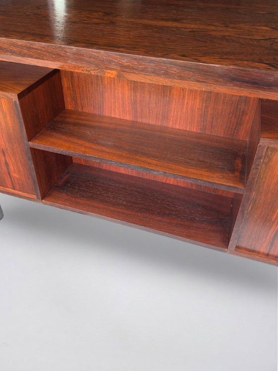 Image 1 of Freestanding vintage rosewood desk, 1960s