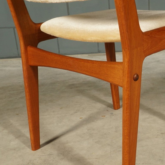 Image 1 of Mid-century teak dining set – table – 4 chairs