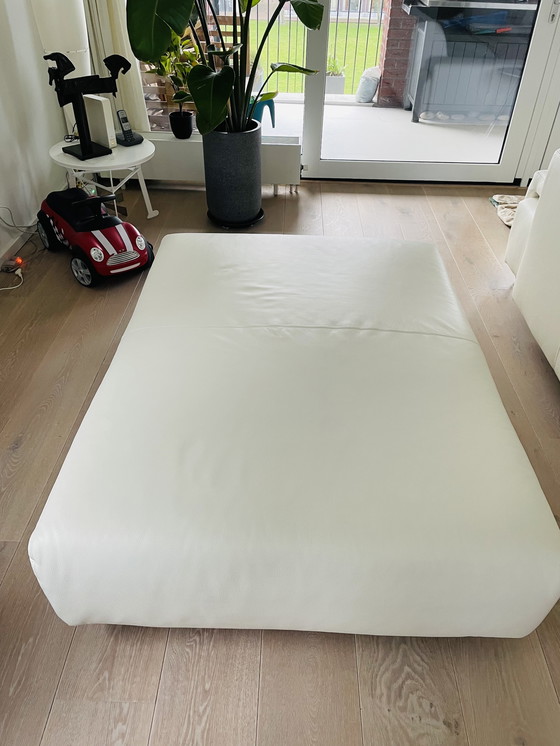 Image 1 of Moroso Lowland Hocker, Pouf, weißes Leder