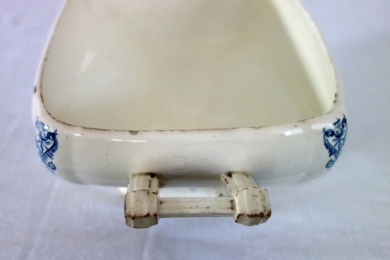 Image 1 of Soupière Renaissance terre de fer clairefontaine XIXème