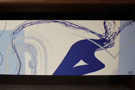 Image 1 of Bureau Cees Braakman x Pastoe avec l'art de Studio Opknappers