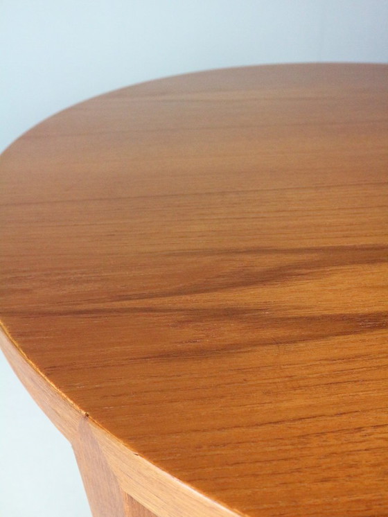 Image 1 of Teak Round Severin Hansen Coffee Table for Haslev Mobelfabrik by Bovenkamp