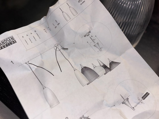 Image 1 of Frandsen Top Gun hanglampen – Deens design set van 2