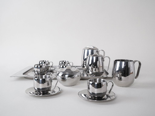 Servizio da caffè e tè, design italiano, anni '80, prodotto in Italia