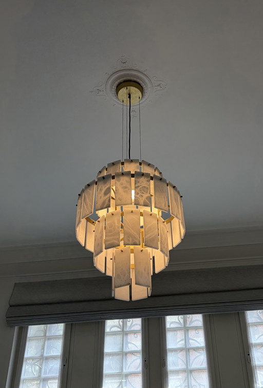 Fambuena quartz alabaster chandelier