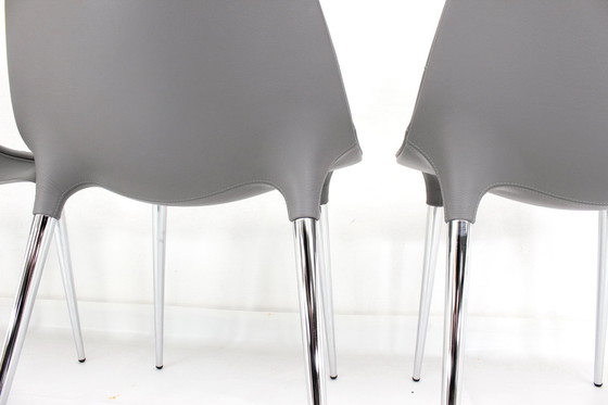 Image 1 of as new, Set of 8 exclusive Cassina Caprice 245 Chair by Philippe Starck with full Y-Leather spec, LP. ca. 12.000 Euro