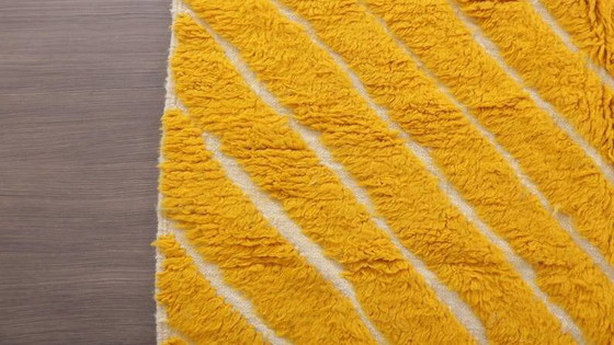 Tapis marocain écru à motifs géométriques 250cm x 150cm – Wool (photo 6 of 14)
