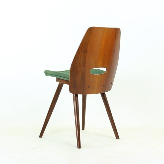 Pair Of Lollipop Chairs By František Jirák For Tatra Nábytok, Czechoslovakia, 1960s – Dining chairs, Textile (photo 6 of 16)