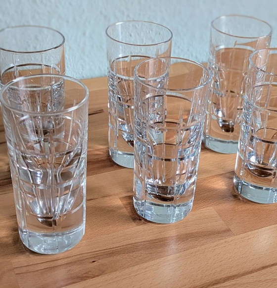 Set of 6, aperitif/shot glasses, mid-century modern – Glass & Decanter (photo 2 of 10)