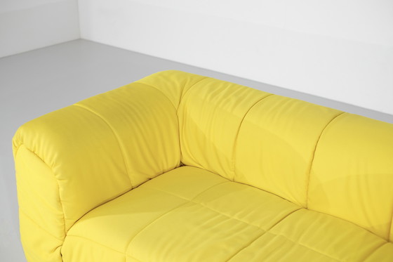 Image 1 of Strips" yellow sofa by Cini Boeri for Arflex, Italy 1968.