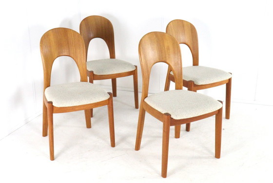 Image 1 of Set di 4 sedie Koefoed Morten in teak vintage 'Horve'