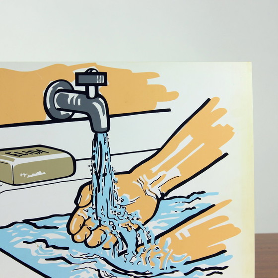 Image 1 of Panneau mural vintage tchécoslovaque de style Pop Art (années 1960)