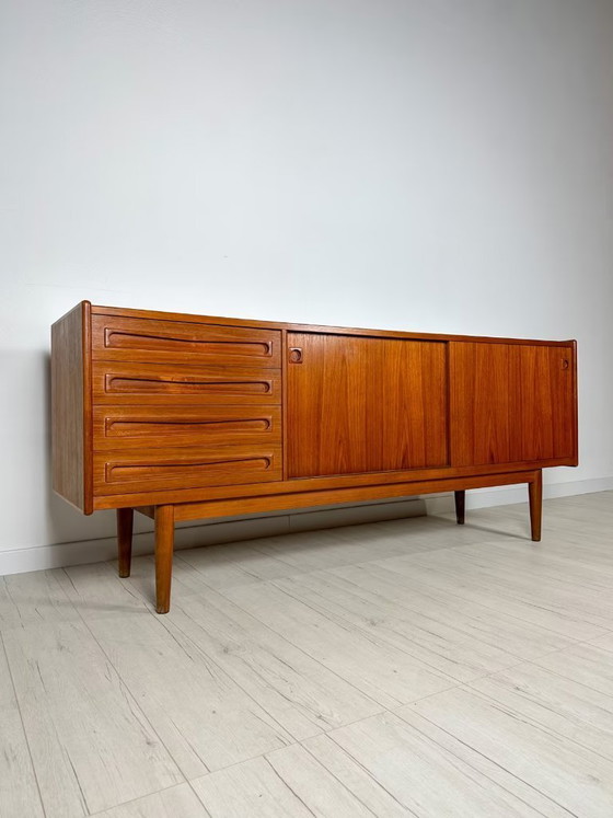 Image 1 of Danish Teak Sideboard by Johannes Andersen for Uldum Møbelfabrik 60s