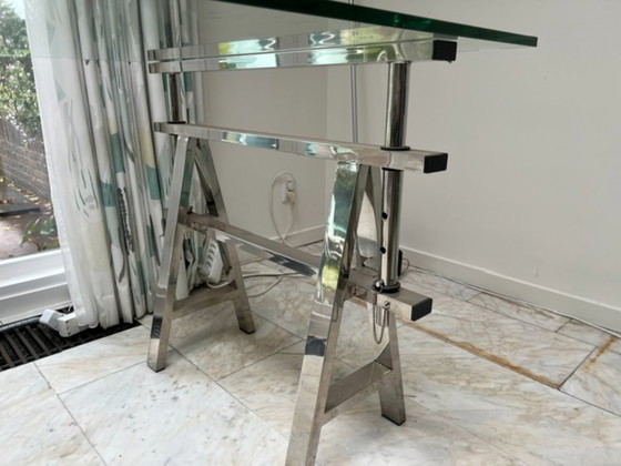 Eichholtz Desk Shaker – Escritorios, Vidrio, Cromo (photo 5 of 6)